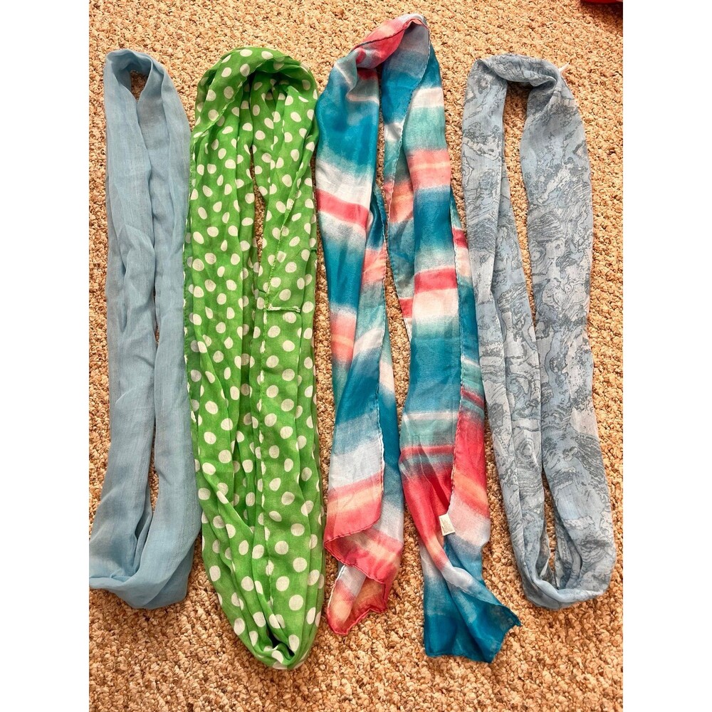 Variety of scarves